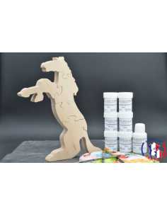 Puzzle 3D en bois Hippopotame, DIY