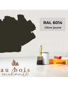 Bombe peinture Jaune genêt brillant acrylique RAL 1032 Motip 400 ml M07060  - Peinture sur La Bécanerie