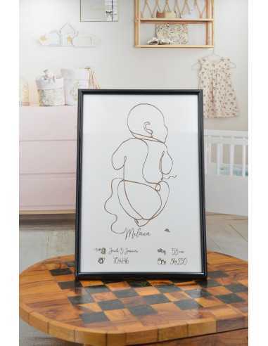 Birth Baby Chart in White Background